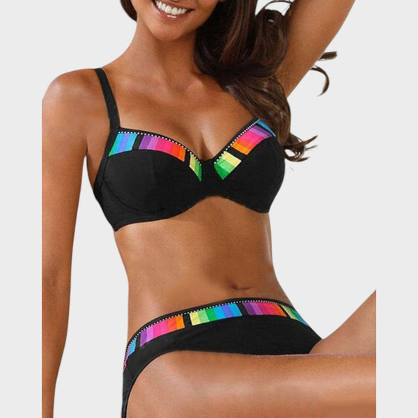 Iris | Color Gradient Split Bikini