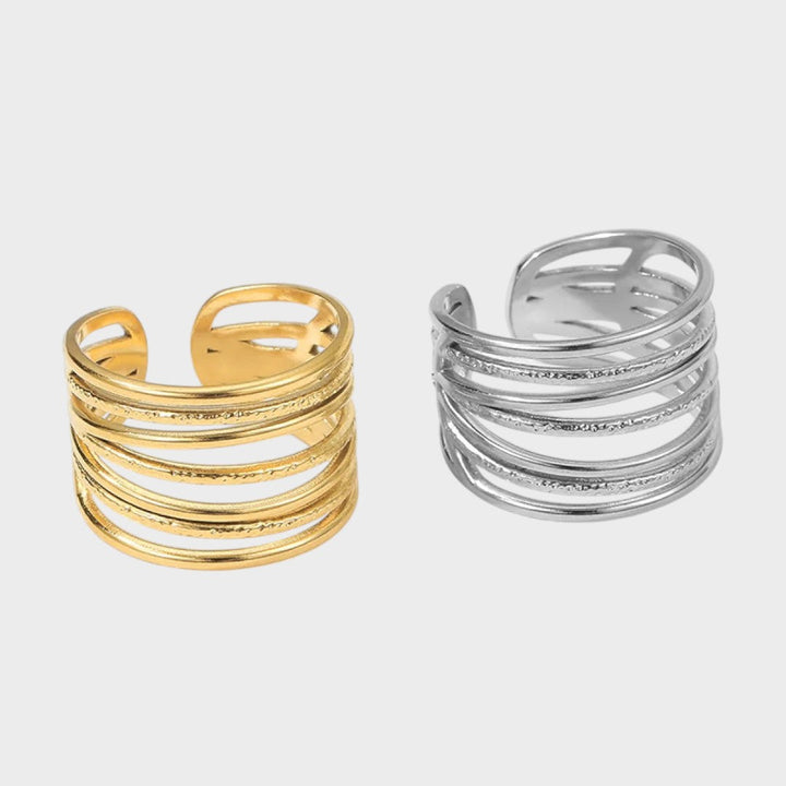 Ruby | Adjustable Stainless Steel Ring