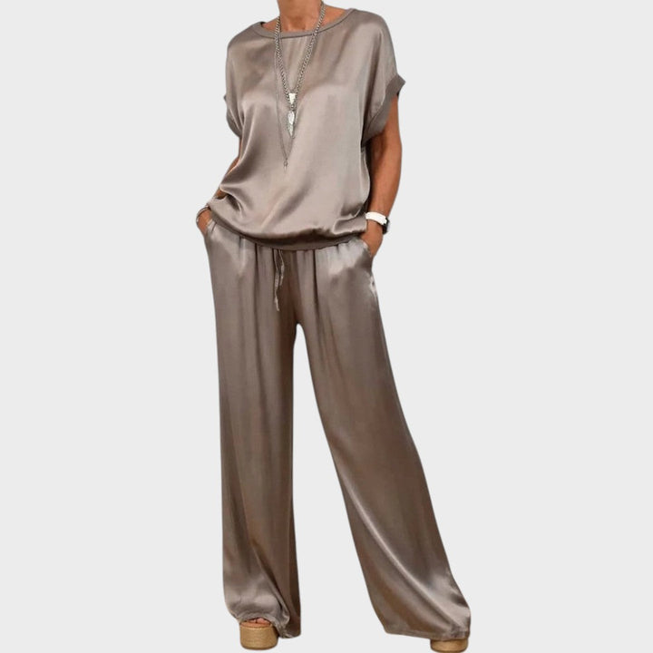 Gracinda | Two-Piece Satin Set