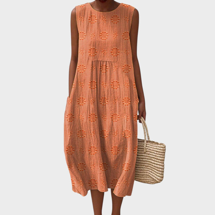 Alina | Elegant Sleeveless Dress with Pockets