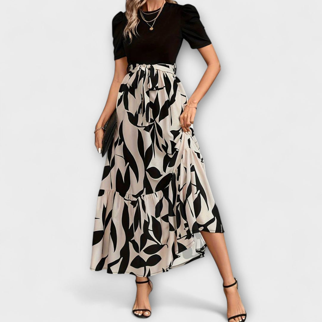 Luna | Summer Dresses with Floral Patterns and Round Neckline