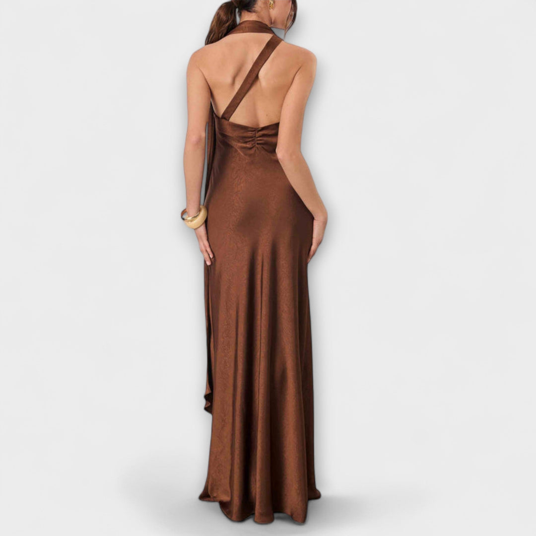 Azura | Chic Satin Maxi Dress