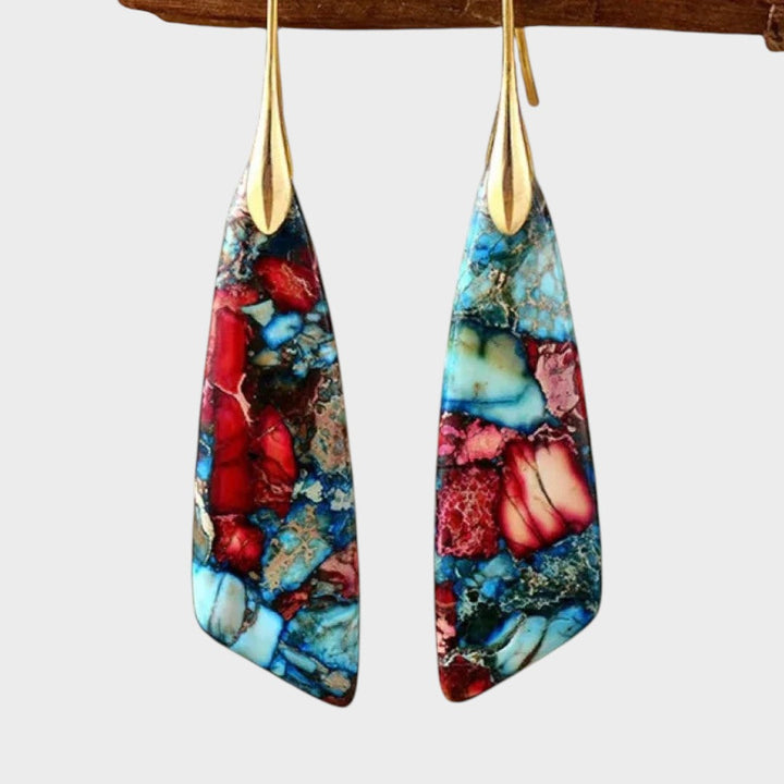 Ala | Earrings with Colored Stones
