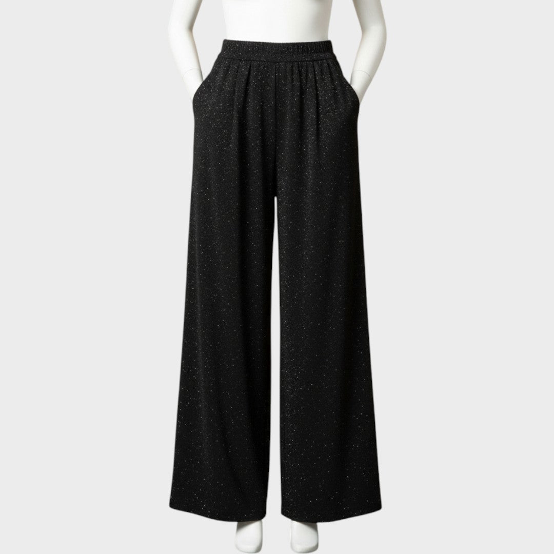 Verina | Wide Leg Shiny Pants