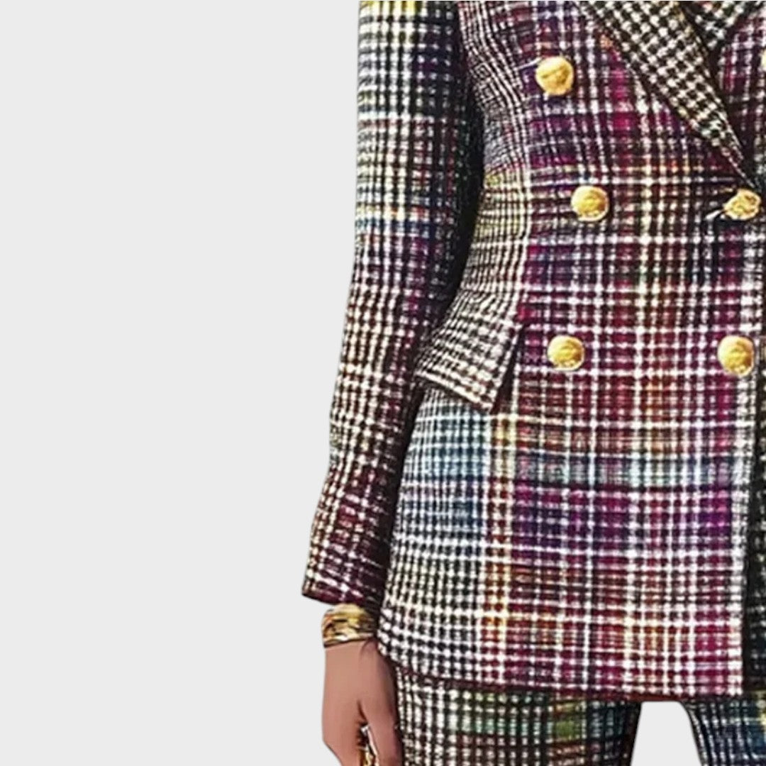 Haily | Colorful Print Suit Set