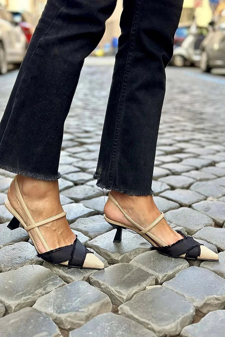 Donna | Open Ballerina Heels — view 2