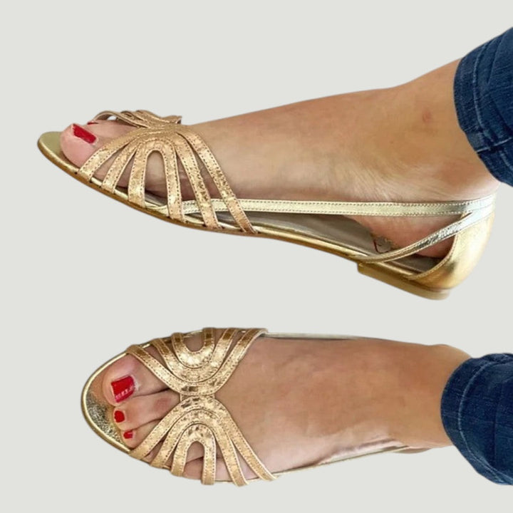 Eleonora | Golden Summer Sandals