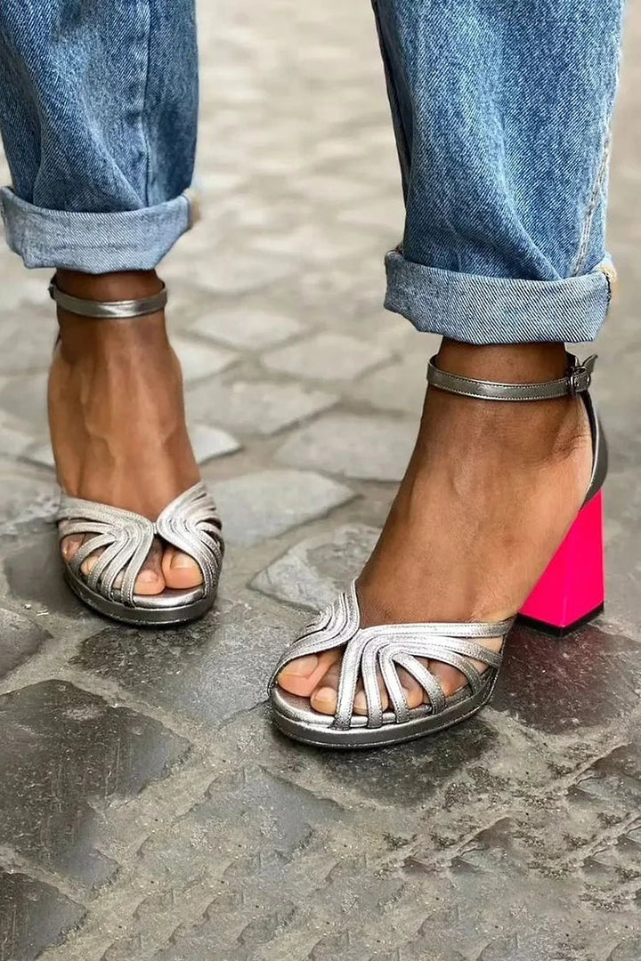 Valentina | Bicolored All Day Comfort Heels