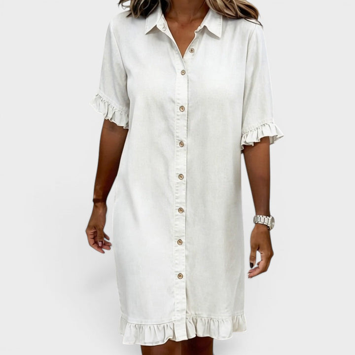 Camille | Elegant Denim Dress
