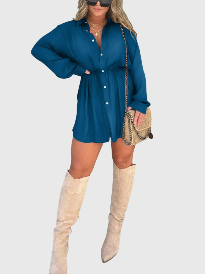 Nova | Terracotta Elegant Midi Romper Dress — view 8