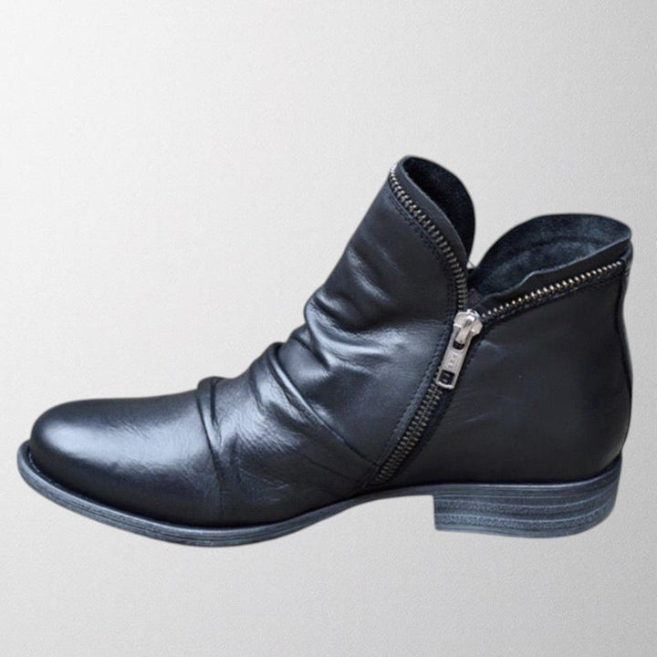 Lisa | Brown Block Boots — view 2