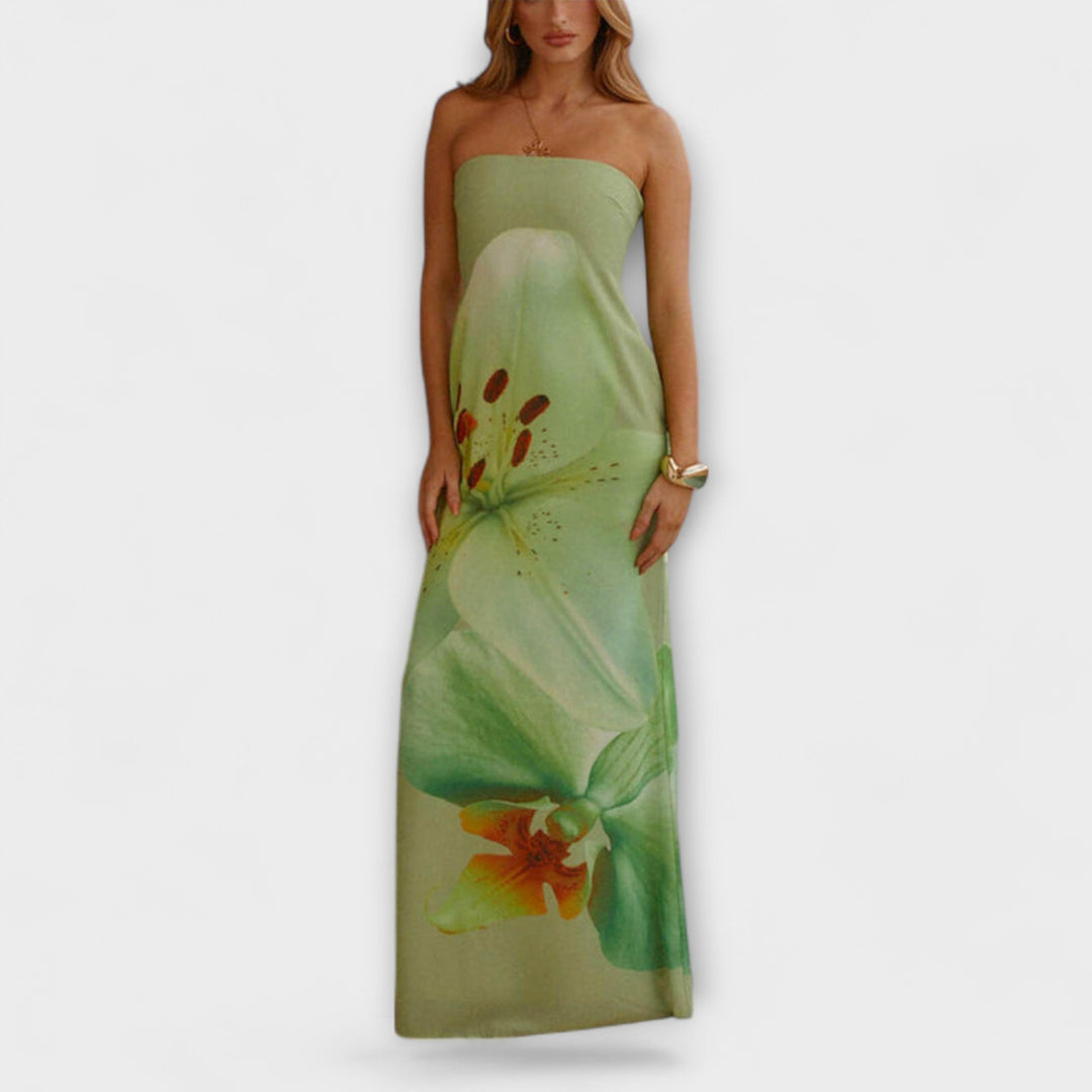 Zephyra |  Maxi Dresses with Off-Shoulder Sleeves