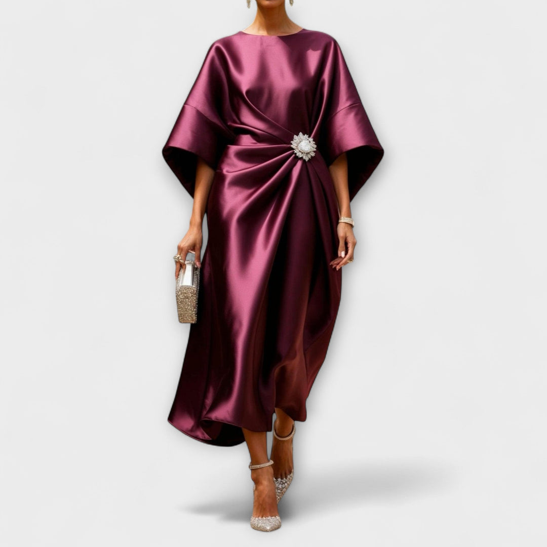 Liora | Luxurious satin maxi dresses with sequins