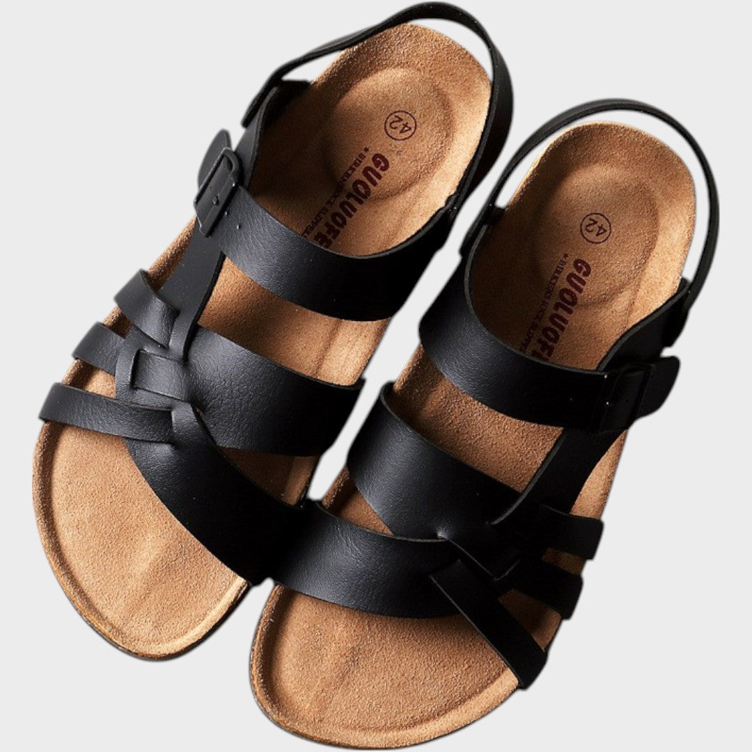 Cecília | Adjustable Orthopedic Leather Sandals