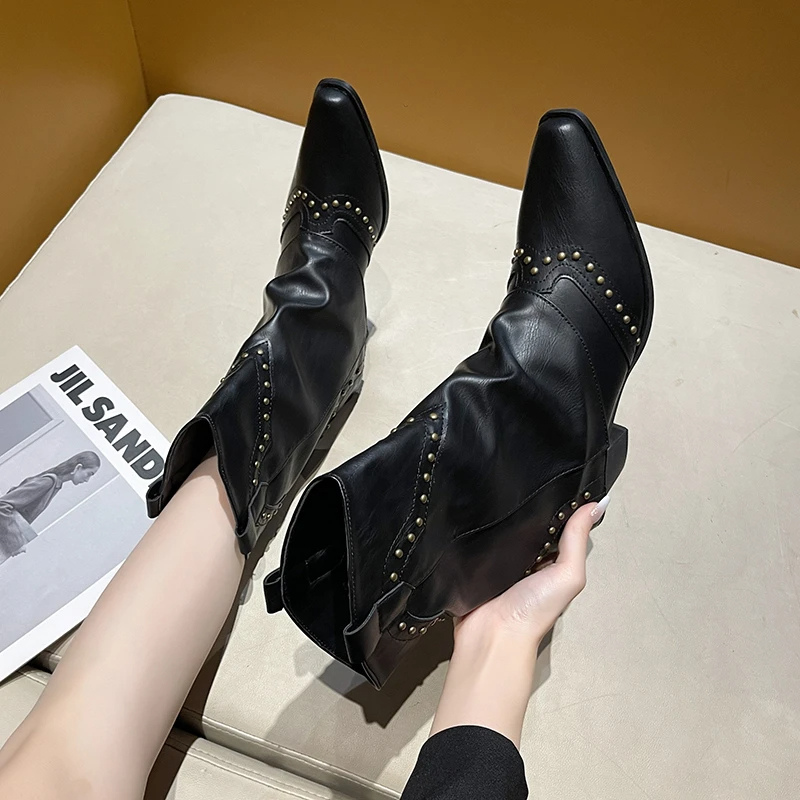 Sierra | Studded Western Boots — view 5