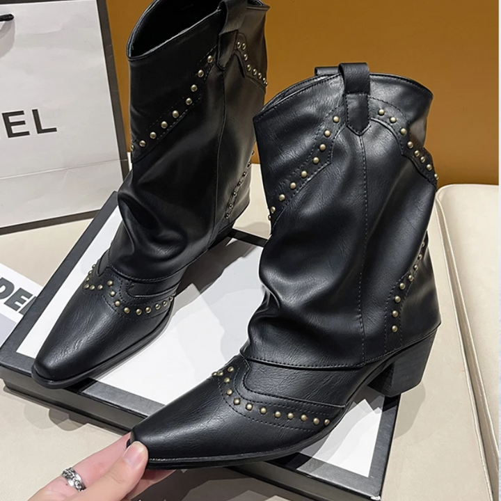 Sierra | Studded Western Boots — view 6