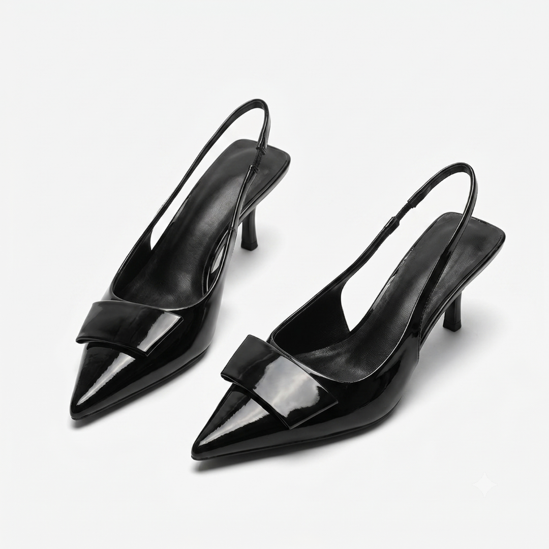 Hannah | Office Slingback Kitten Heels — view 2