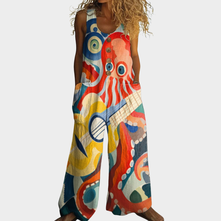 Marigold | Print Jumpsuit — view 8