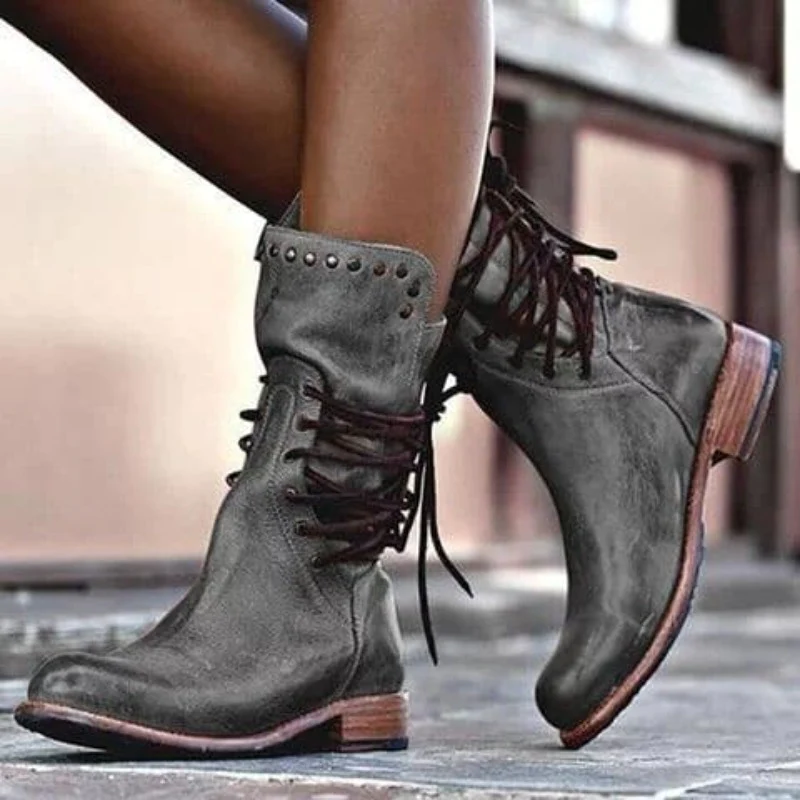 Mary | White Adjustable Comfort Boots — view 3