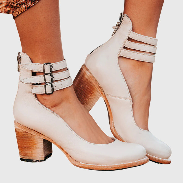Nina | Black Soft Cushioned Sandals — view 4