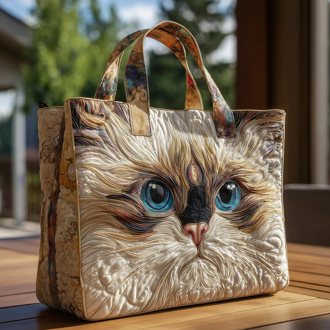 Artisanal | Bag - White Cat with Blue Eyes