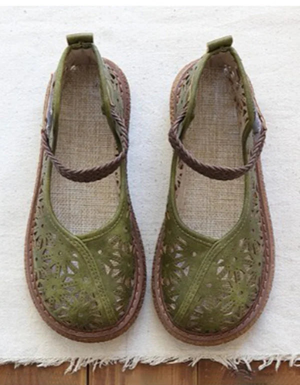 Elke | Khaki Comfort Shoes — view 3