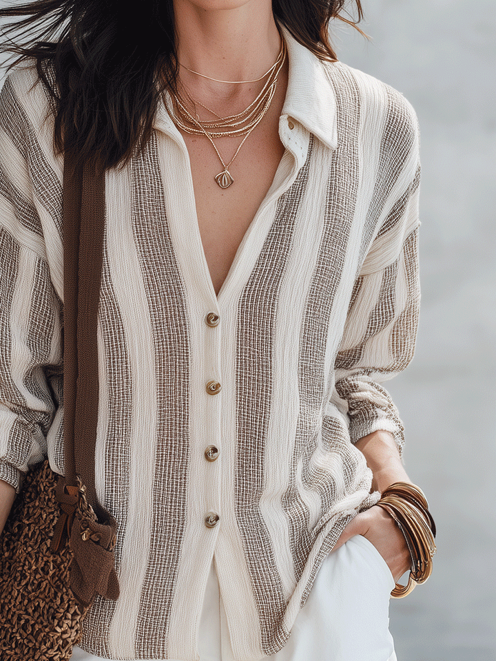 Lucy | Waffle-Knit Boho Short Set — view 2