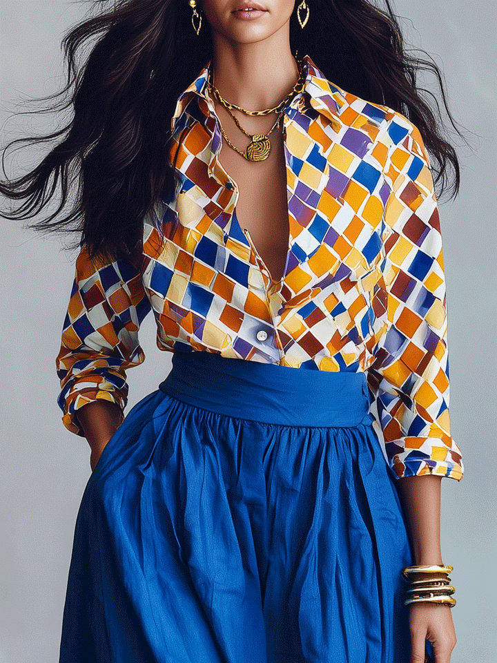 Dahlia | Vacation Mediterranean Blue Two-Piece Boho Set — view 2