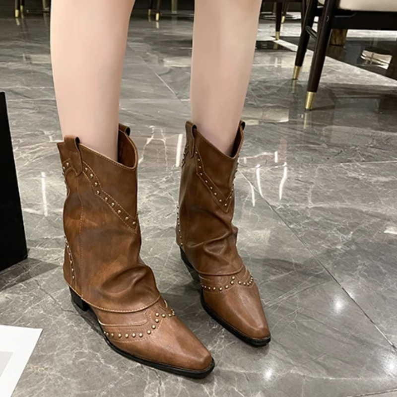 Sierra | Studded Western Boots — view 8