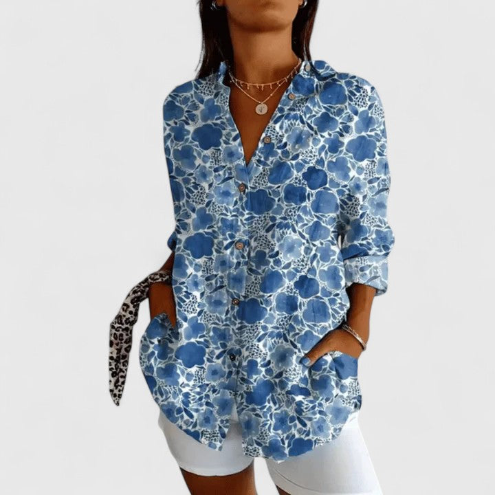 Ivy | Elegant Floral Blouse