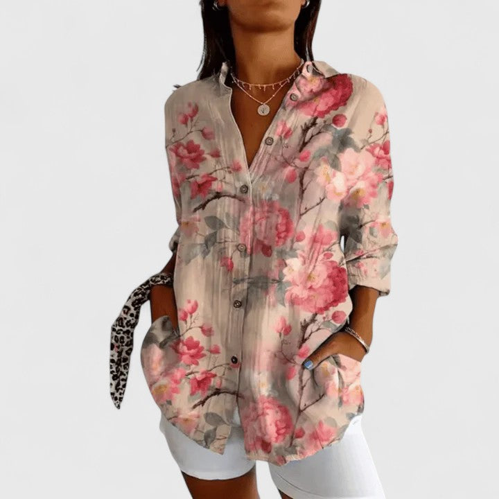 Ivy | Elegant Floral Blouse