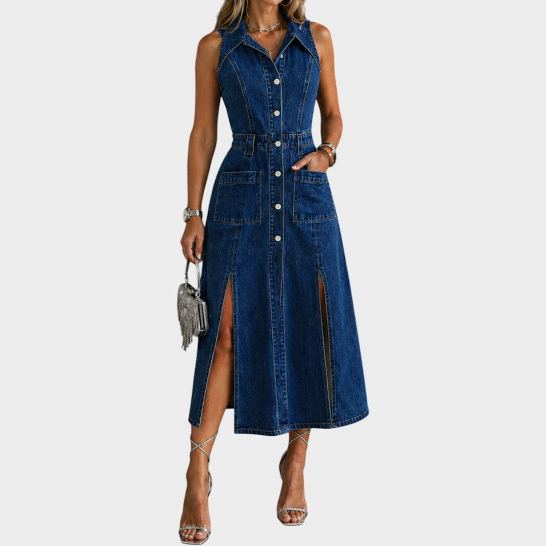 Camille | Open Front Vest Dress