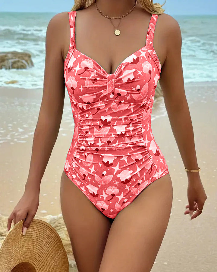 Clara | One Piece Printed Tankini — view 2