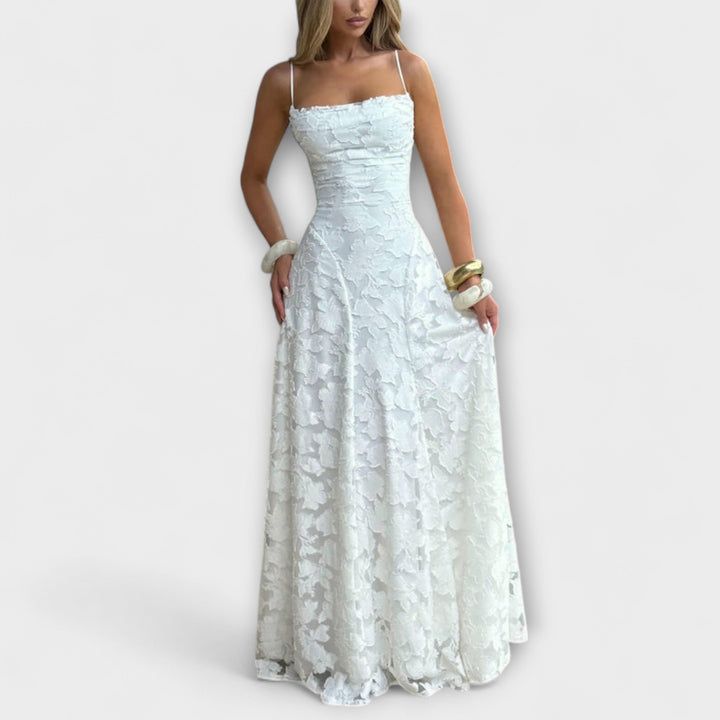 Emberly | Elegant Jacquard Maxi Dress