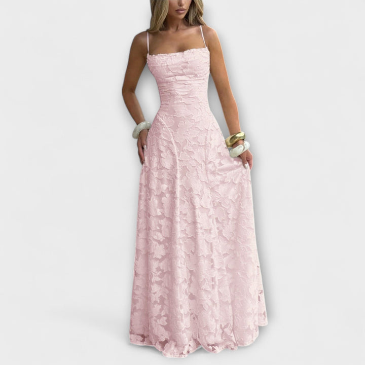 Emberly | Elegant Jacquard Maxi Dress