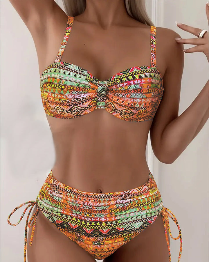 Jada | Sexy Ethnic Print Bikini Set — view 5