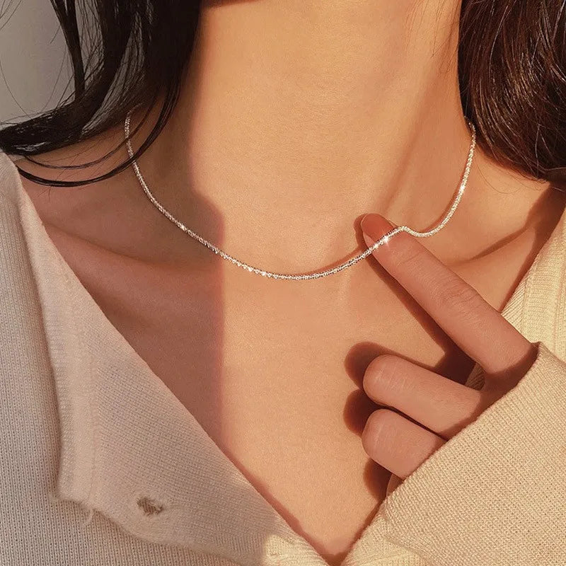 Camille | Elegance Clavicle Necklace — view 2