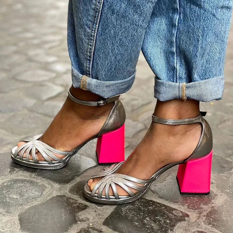 Valentina | Bicolored All Day Comfort Heels