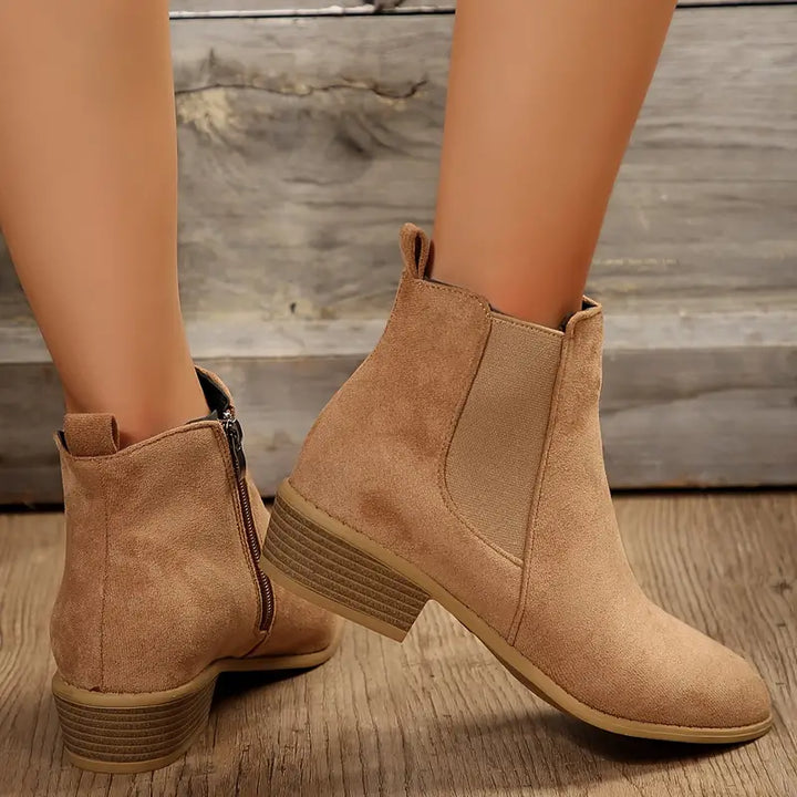 Anica | Black T-Strap Boots — view 2