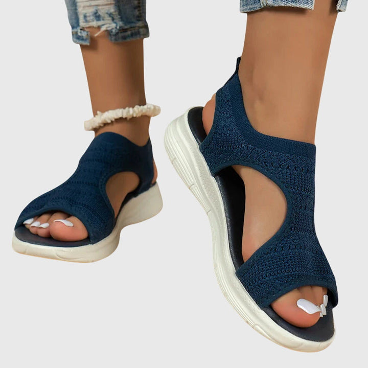 Samantha | White Soft Comfort Sandals — view 7