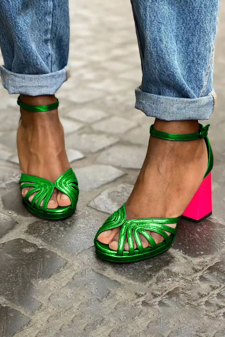 Valentina | Bicolored All Day Comfort Heels