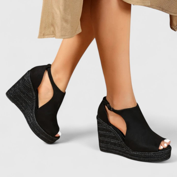 Tahliah | Camel Cushioned Heels — view 2