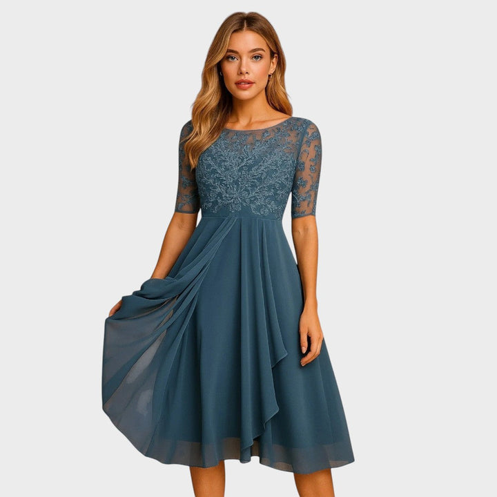 Gabhi | Midi Dress with Lace Details