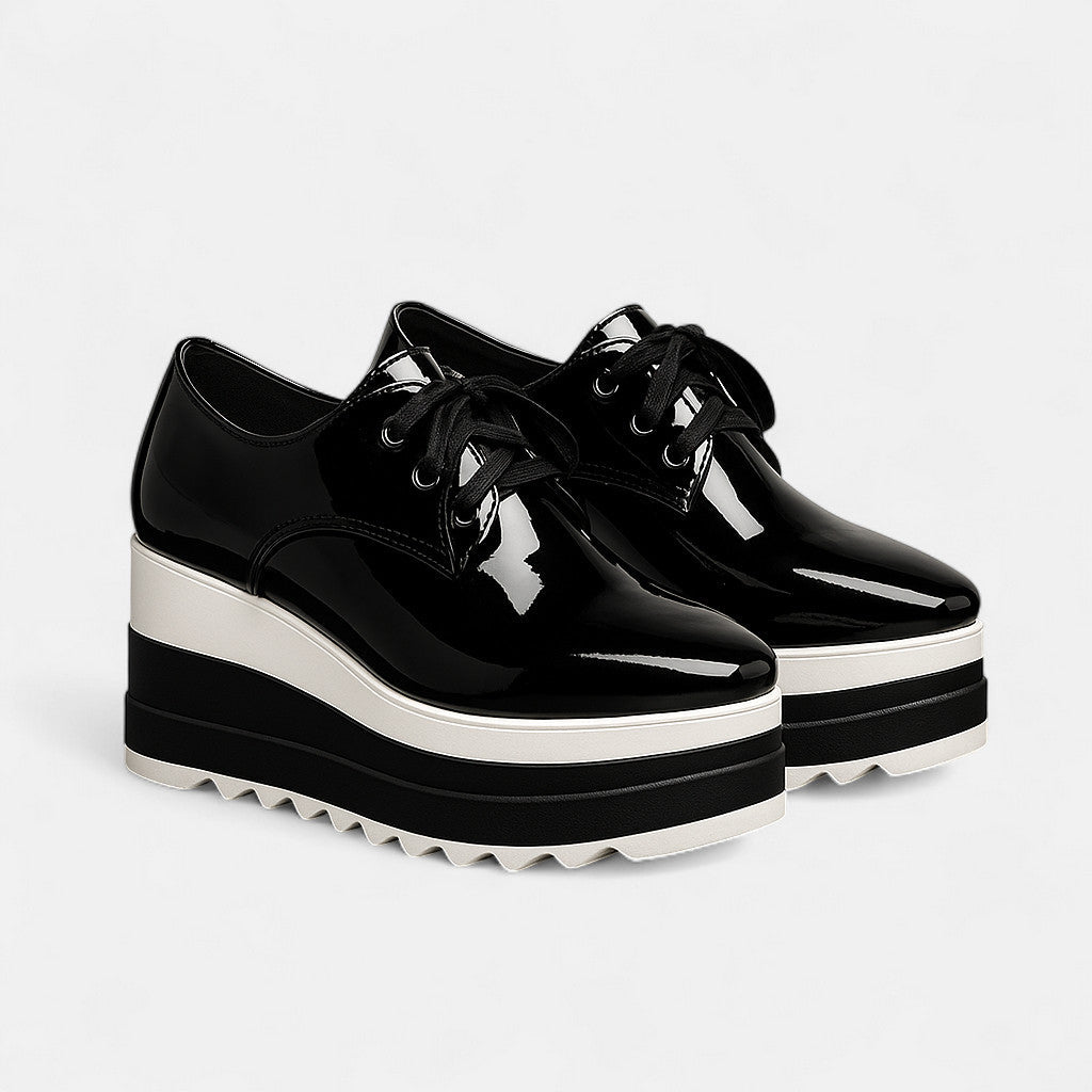 Chiara | Platform Square Toe Heels