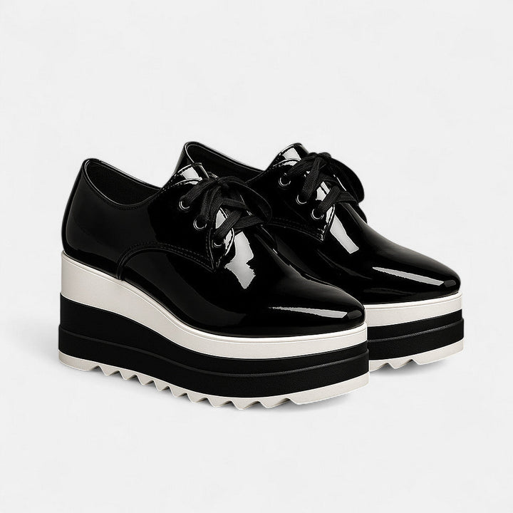 Chiara | Platform Square Toe Heels