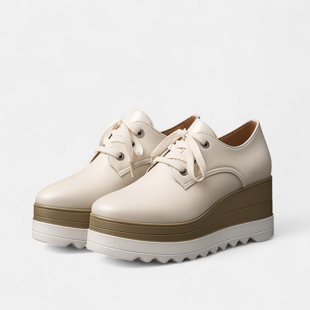 Chiara | Platform Square Toe Heels — view 5