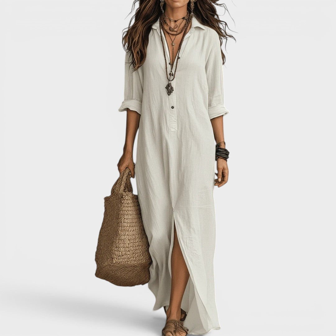 Amélie | Long Buttoned Dress