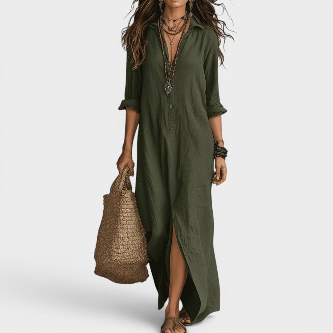 Amélie | Long Buttoned Dress