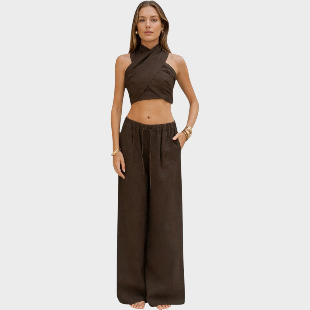 Louna | Strapless Set with Halter Back