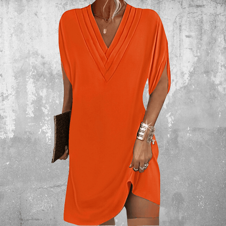 Thalia | Flattering Relaxed-Fit Mini Dress — view 4
